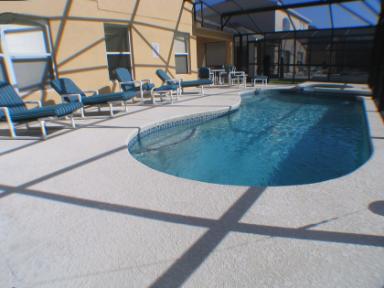 Pool and Spa on extended deck.